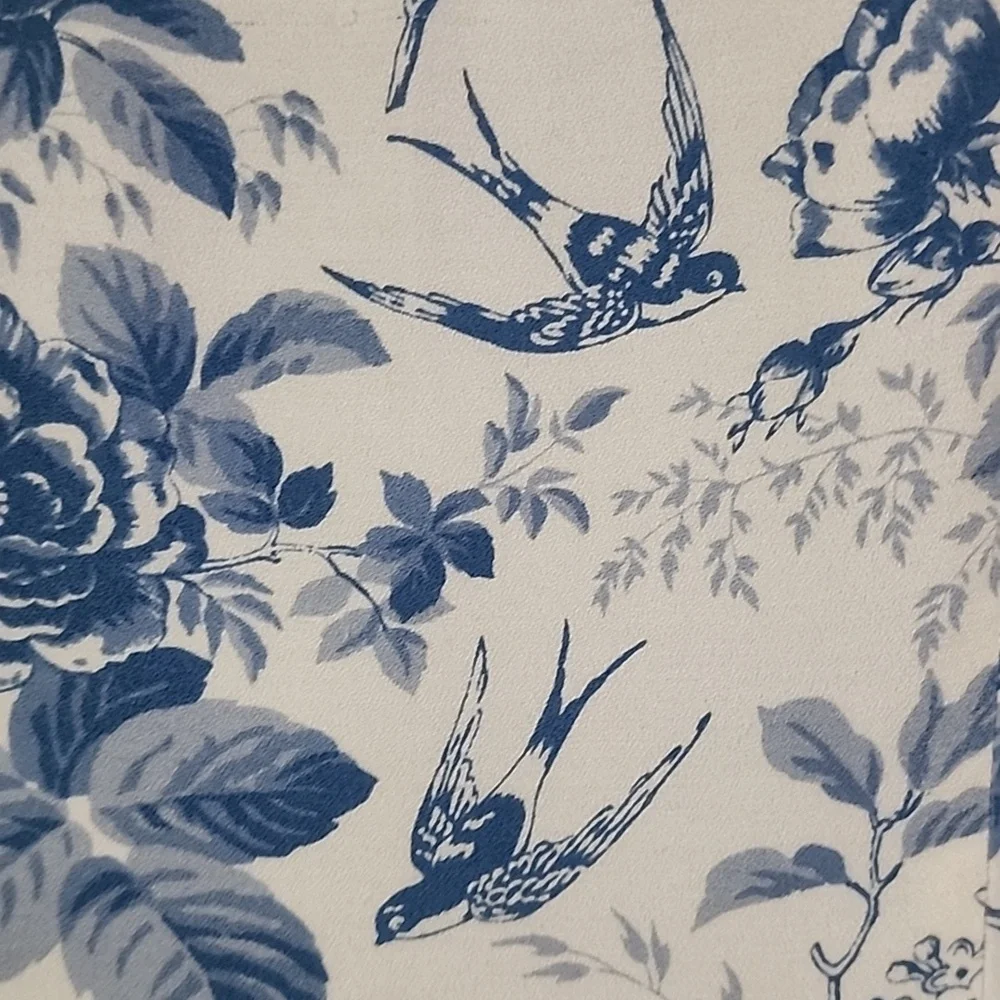 Reformation Pompadour Blue White Floral Mini Dress Cottagecore French Girl - Picture 5 of 11